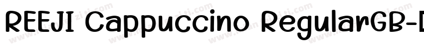 REEJI Cappuccino RegularGB字体转换